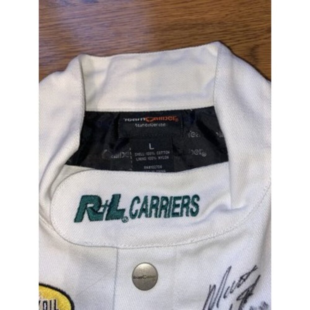 Vintage Team Caliber R+L Racing Matt Kenseth Signed NASCAR Racing Jacket Large - Picture 6 of 10